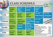 FULL CLASS SCHEDULE BACK ON!